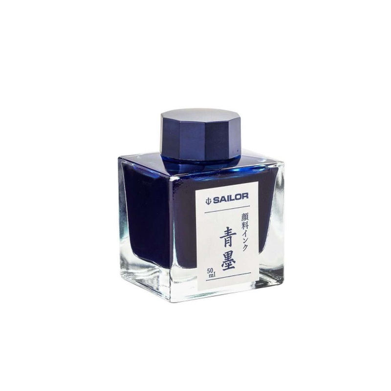 Sailor Pigment Seiboku Ink Bottle, Blue Black – 50ml