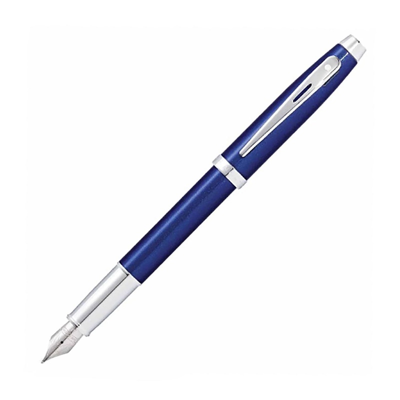 Sheaffer 100 Fountain Pen – Glossy Blue CT