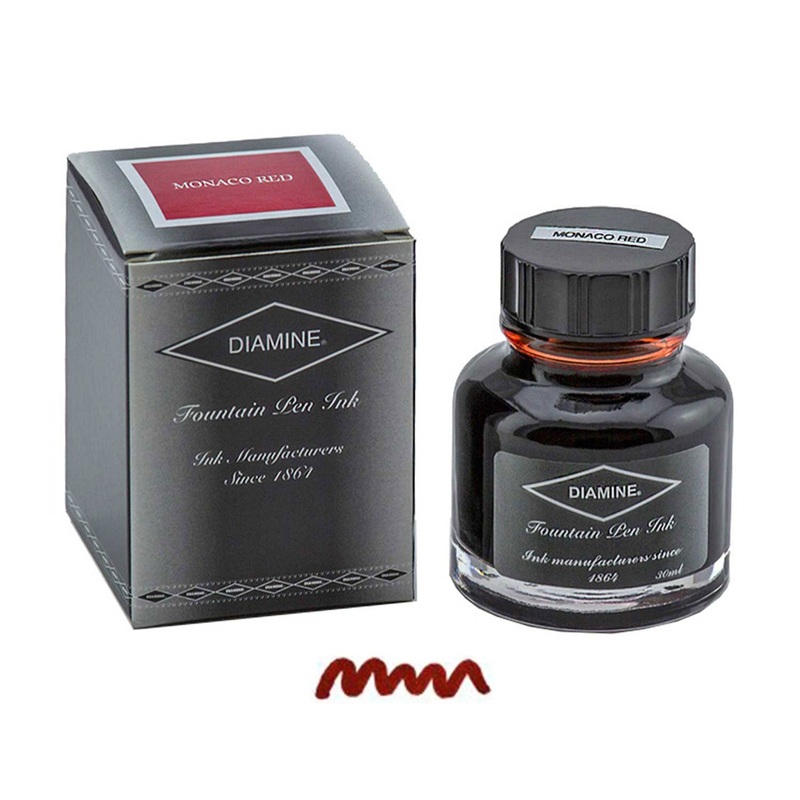 Diamine Monaco Red Ink Bottle – 30ml