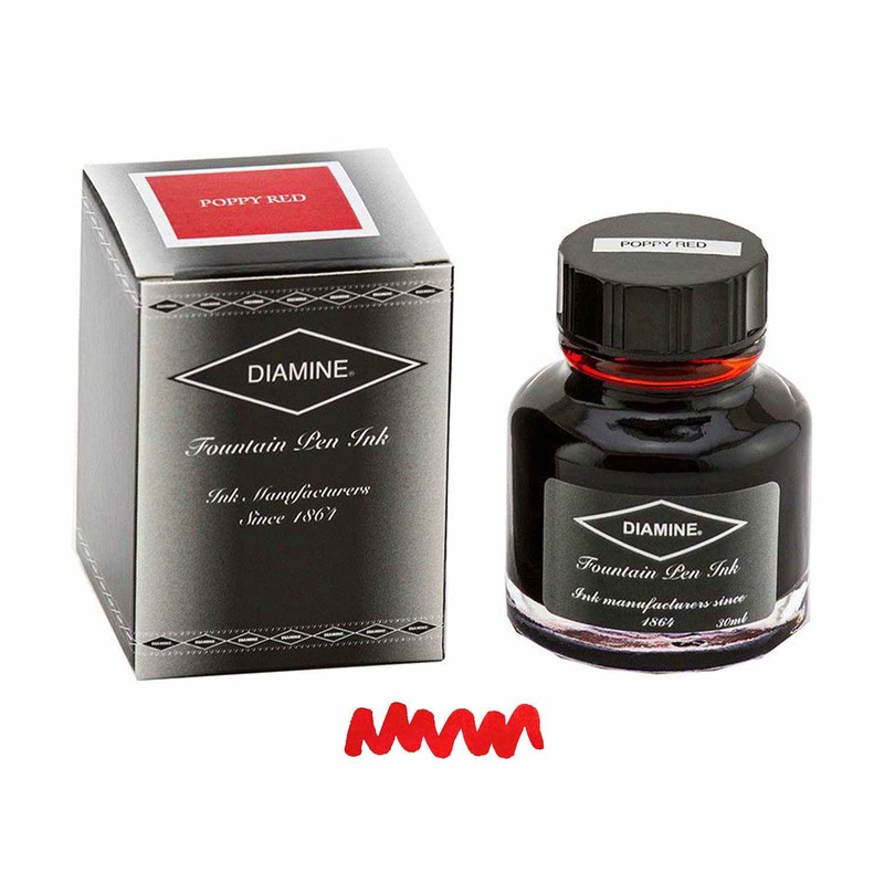 Diamine Poppy Red Ink Bottle – 30ml