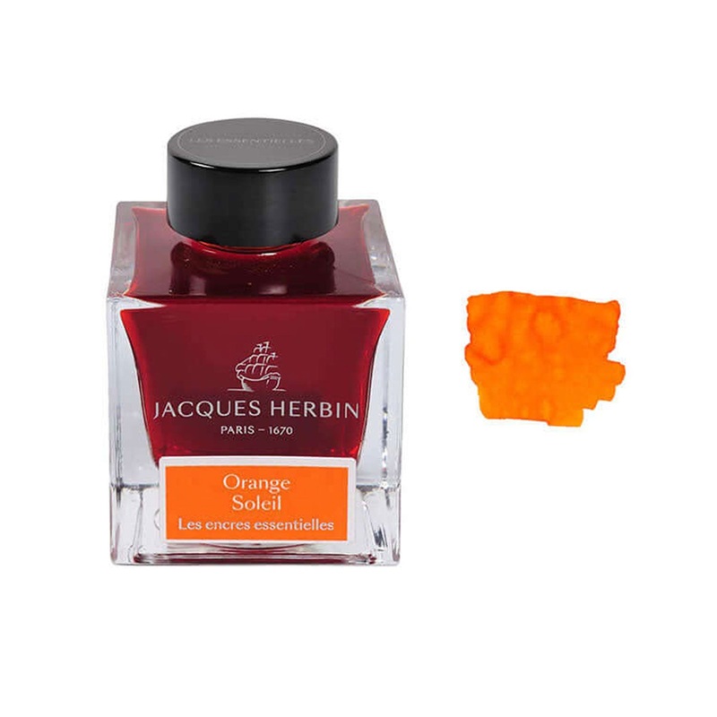 J. Herbin Essentielles Ink Bottle, Orange Soleil – 50ml