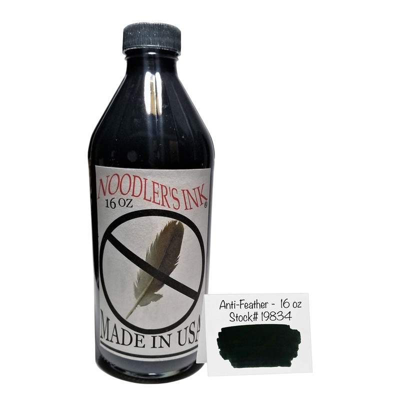 Noodler’s 19834 X Feather Black Ink Bottle, Black – 475ml