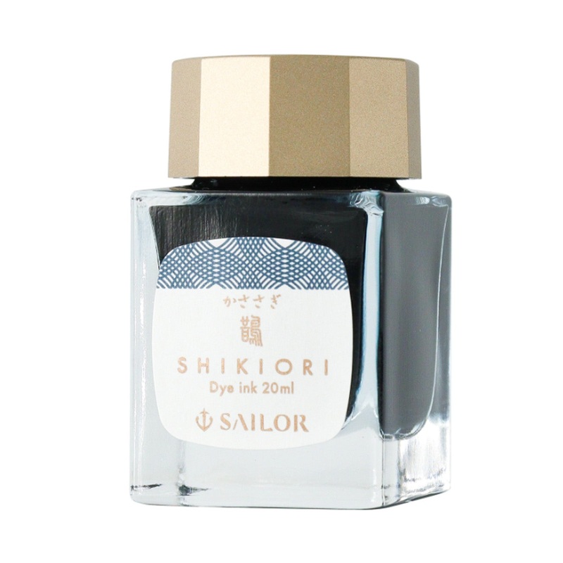 Sailor Shikiori Fairy Tales Ink Bottle, Kasasagi (Teal Blue) – 20ml