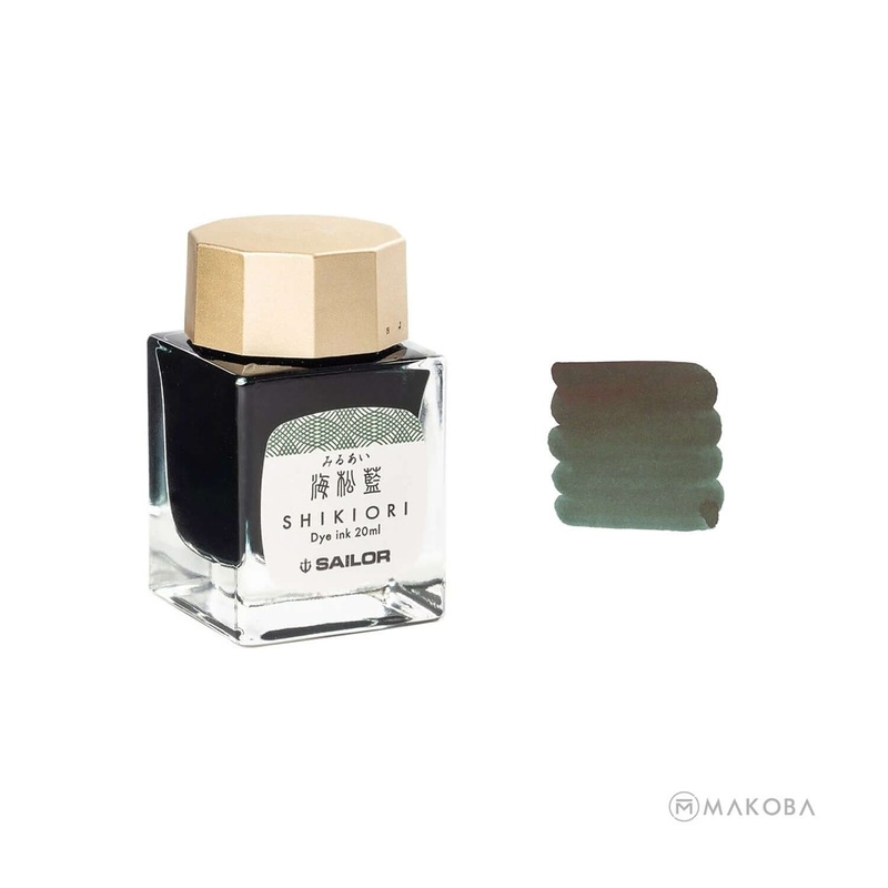 Sailor Shikiori Ink Bottle, Miruai (Indigo) – 20ml