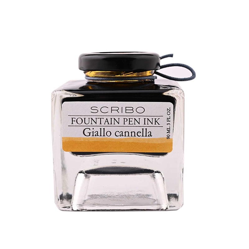 Scribo Giallo Cannella Ink Bottle, Yellow – 90ml