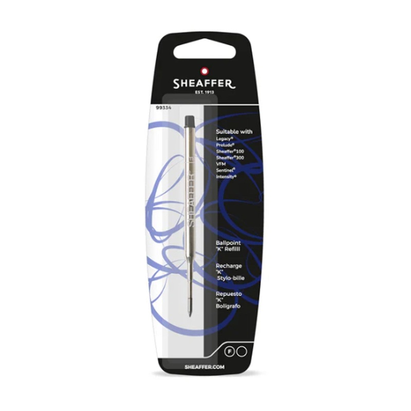 Sheaffer Ball Pen Refill “K” Style – Black – Fine