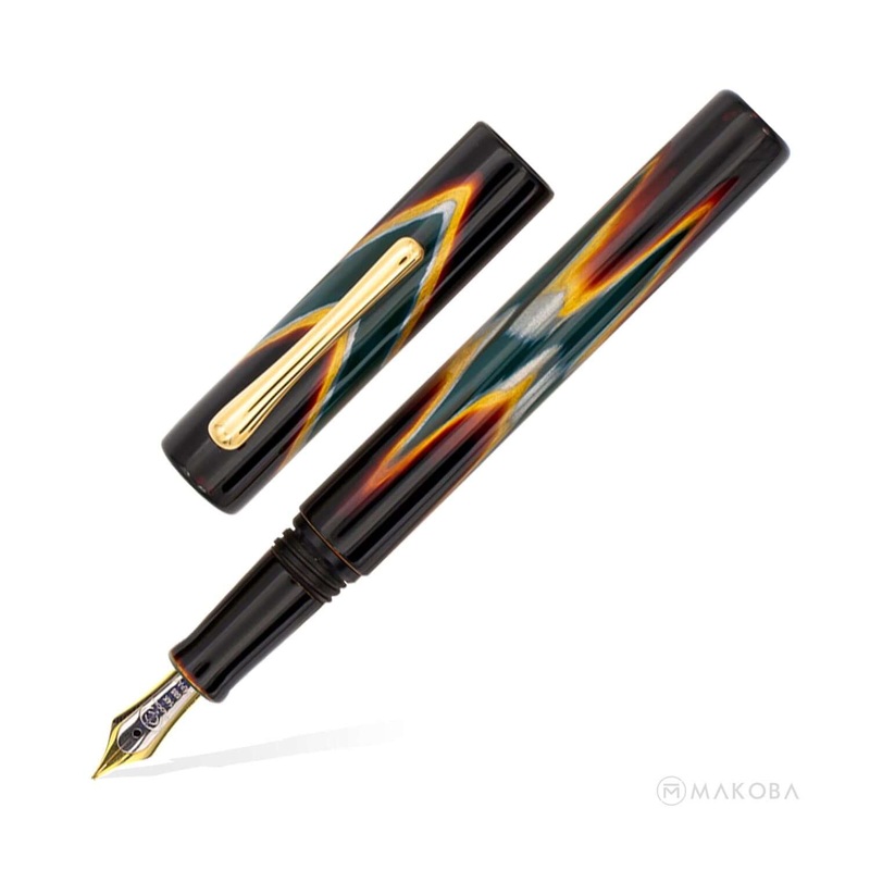 Taccia Ukiyo-E Fountain Pen, Sabimidori (Green) – 14K Gold Nib