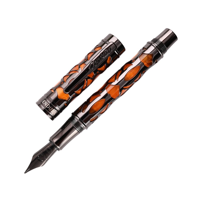 Conklin Endura Deco Crest Fountain Pen – Orange