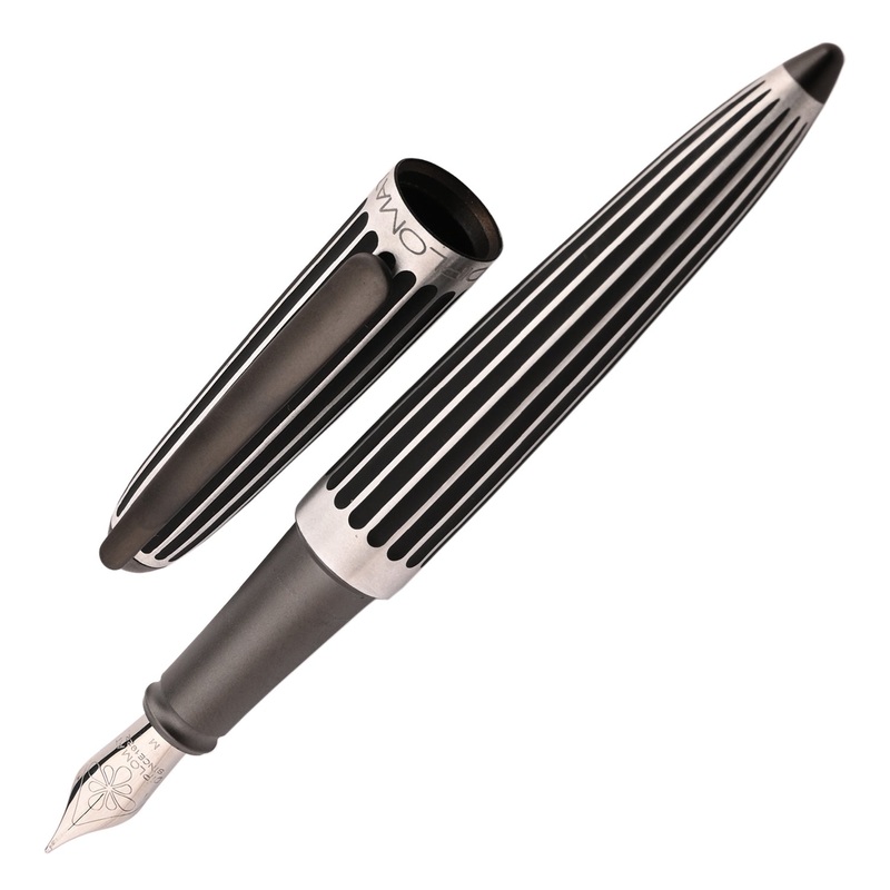 Diplomat Aero Fountain Pen – Stripes Black