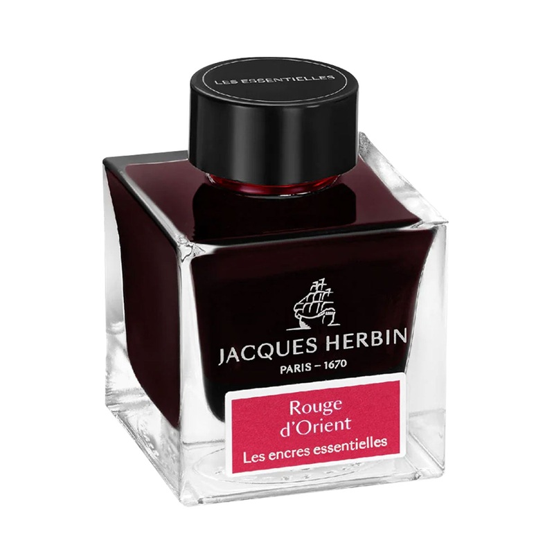 J. Herbin Essentielles Ink Bottle, Rouge D’Orient – 50ml