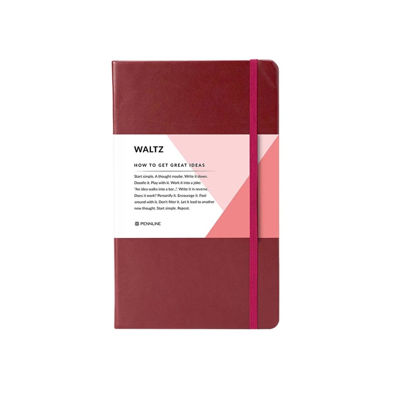 Pennline Waltz Hard Cover Notebook, Marron – Ruled
