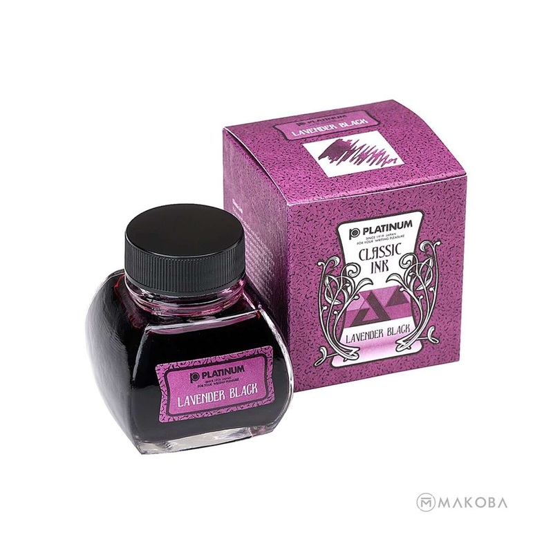 Platinum Classic Lavender Black Ink Bottle, Purple – 60ml