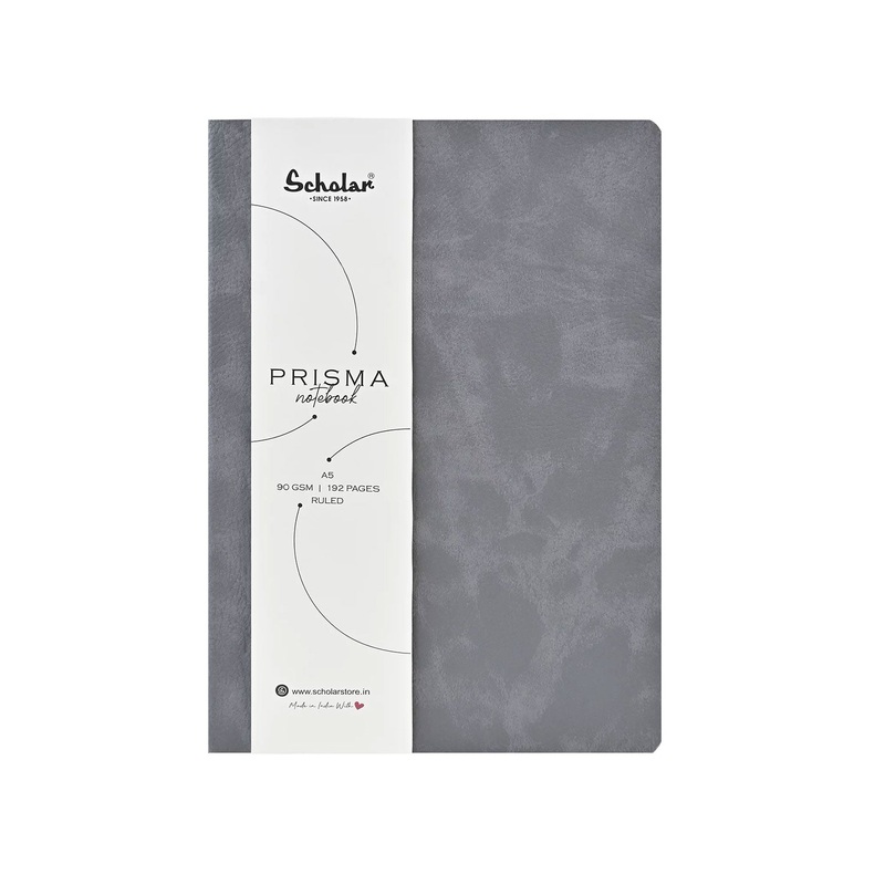 Scholar Prisma Grey Notebook – A5, Ruled