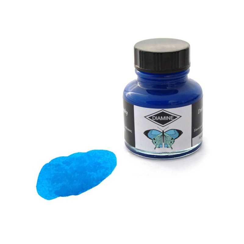 Diamine Calligraphy & Drawing Acrylic Ink Bottle, Peacock – 30ml