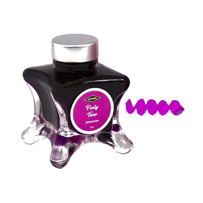Diamine Inkvent Shimmer Ink Bottle, Party Time – 50ml