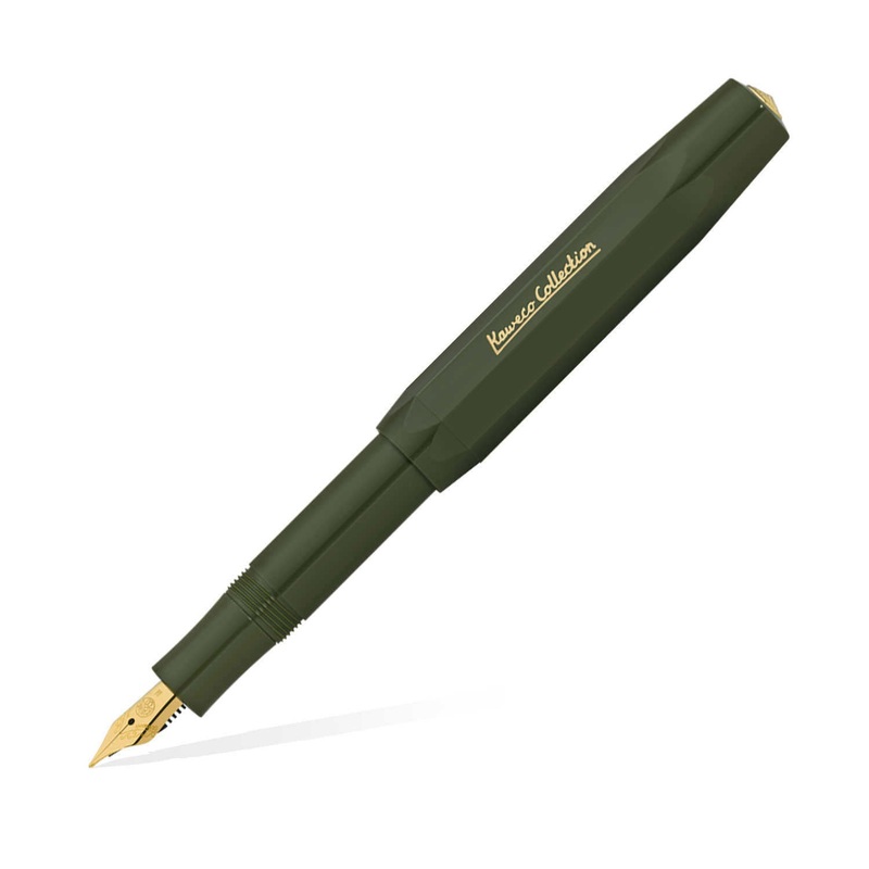 Kaweco Collection Fountain Pen with Optional Clip – Dark Olive (Special Edition)