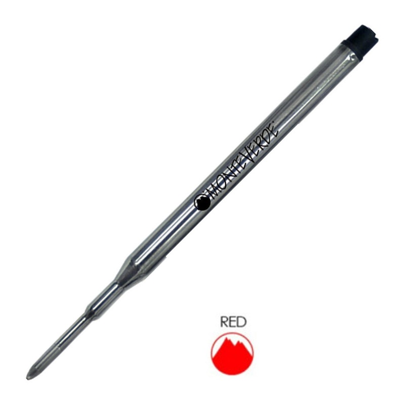 Monteverde Ball Pen Refill for Sheaffer – Medium – Red – Pack of 2