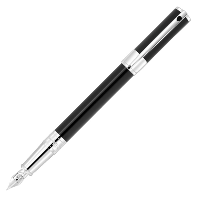 S. T. Dupont D-Initial Fountain Pen – Black CT