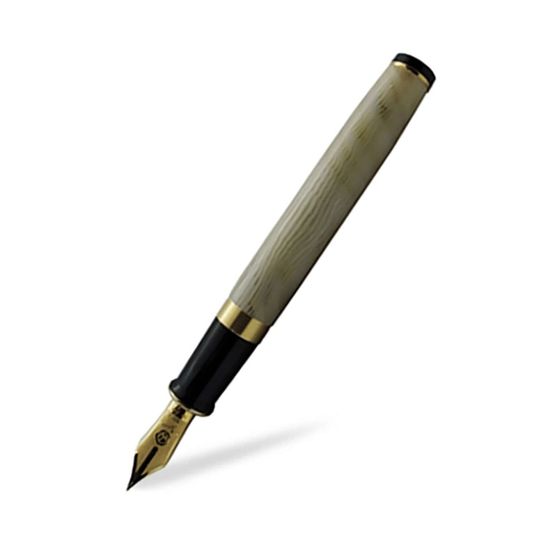 Wahl Eversharp Decoband Oversized Fountain Pen, Milky Way/ Gold Trim – 18K Gold Nib