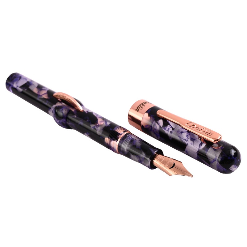 Conklin Mark Twain Cresent Filler Fountain Pen – Purple Fusion RGT