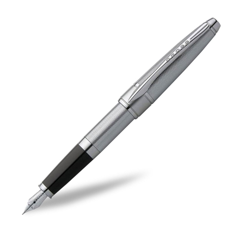 Cross Apogee Fountain Pen, Chrome / Chrome Trim – Steel Nib