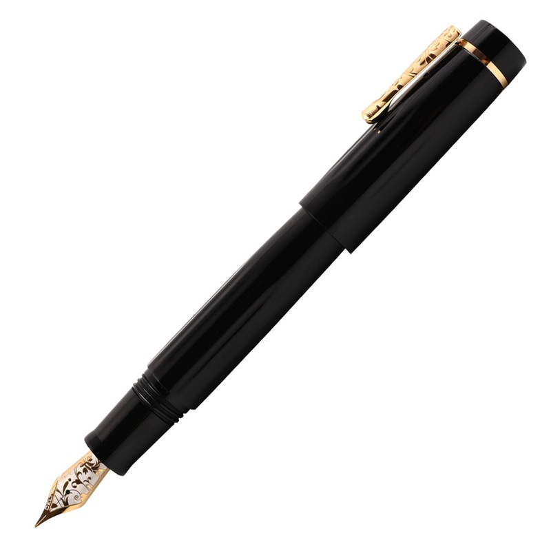 Delta Bio+16 No. 8 14K Gold Fountain Pen – Black GT