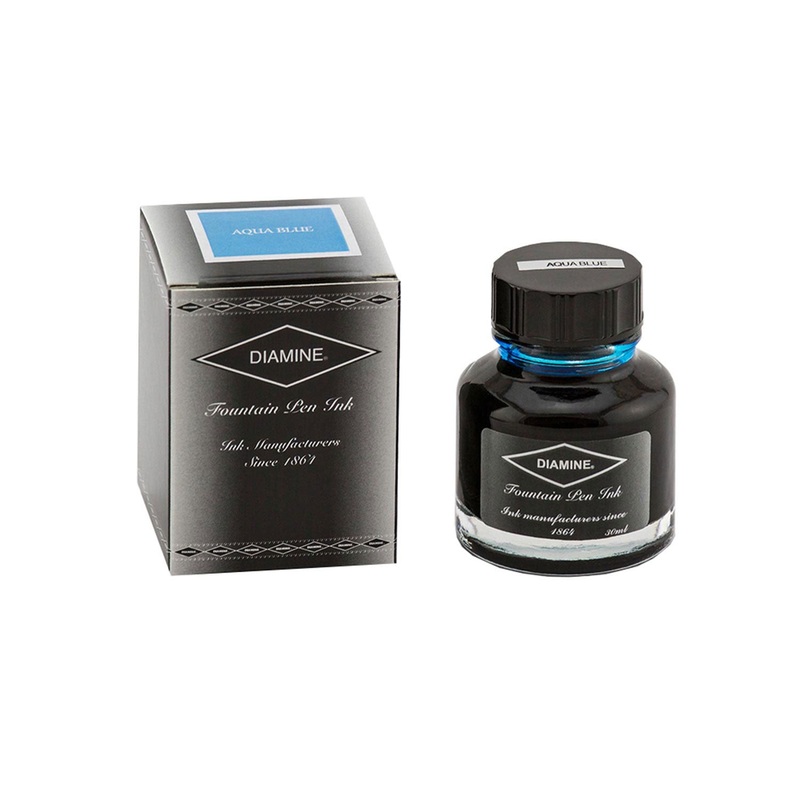 Diamine Aqua Blue Ink Bottle – 30ml