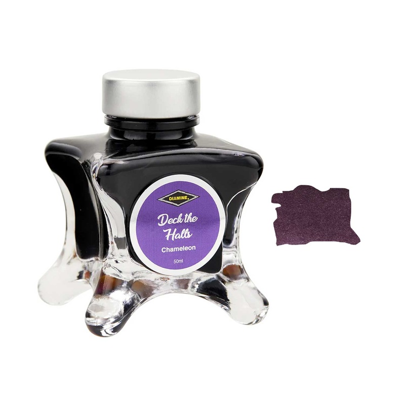 Diamine Inkvent Chameleon Ink Bottle, Deck The Halls – 50ml
