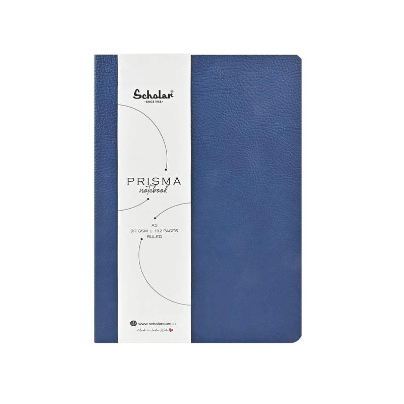 Scholar Prisma Blue Notebook – A5, Ruled