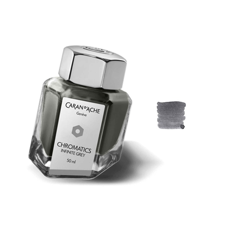 Caran d’ Ache Chromatics Ink Bottle, Infinite Grey – 50ml