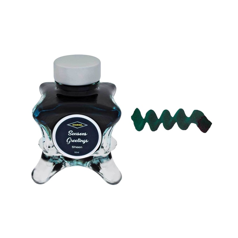 Diamine Inkvent Sheen Ink Bottle, Seasons Greetings – 50ml