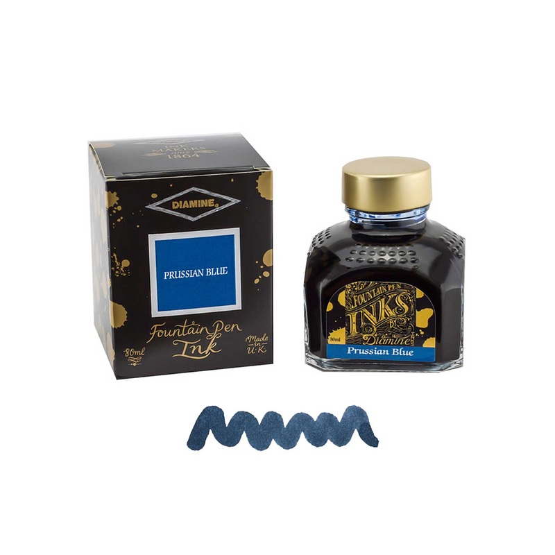 Diamine Prussian Blue Ink Bottle – 80ml