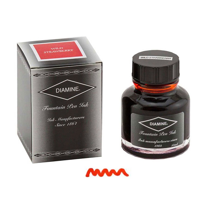 Diamine Wild Strawberry Ink Bottle – 30ml
