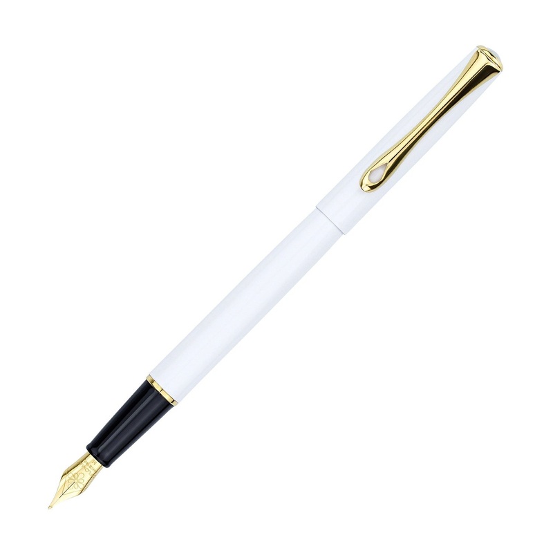 Diplomat Traveller Fountain Pen – Snow White