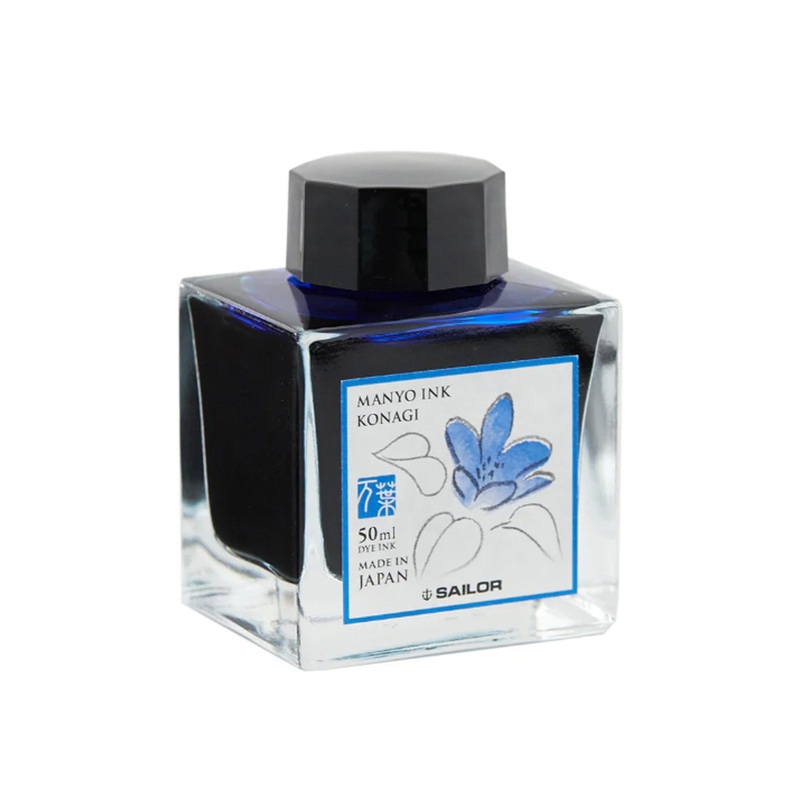 Sailor Manyo Konagi Ink Bottle, Blue – 50ml