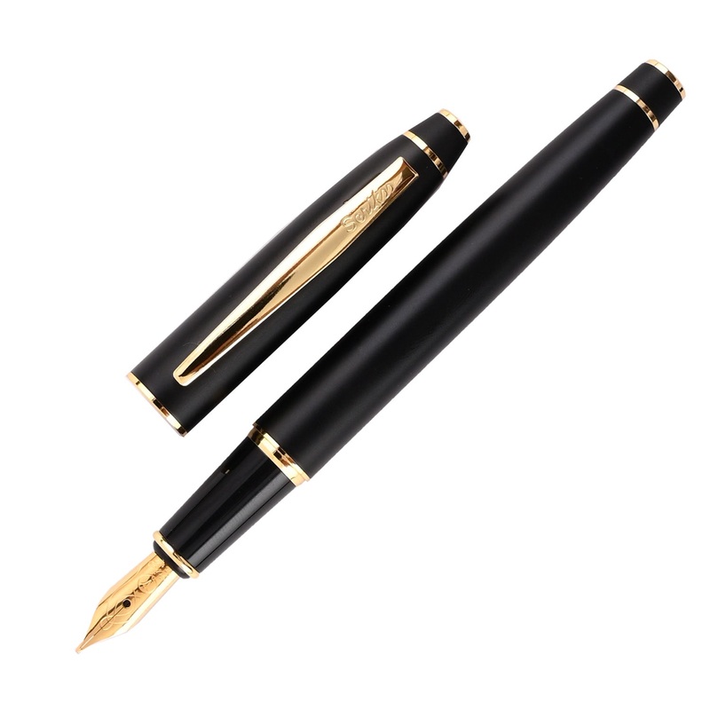 Scrikss Noble 35 Fountain Pen – Matt Black GT