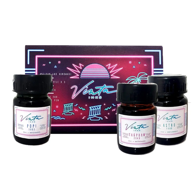Vinta Capsule Collection Ink Bottle Set of 3 – Neon