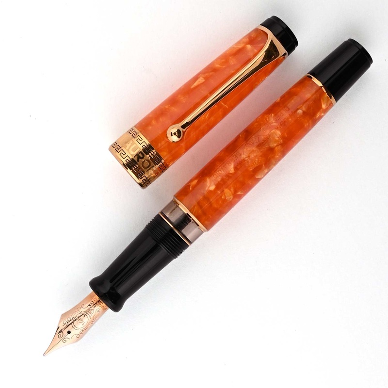Aurora Optima Auroloide Fountain Pen – Orange GT