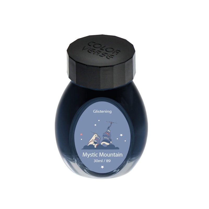 Colorverse Glistening Series Mystic Mountain Ink Bottle, Blue – 30ml