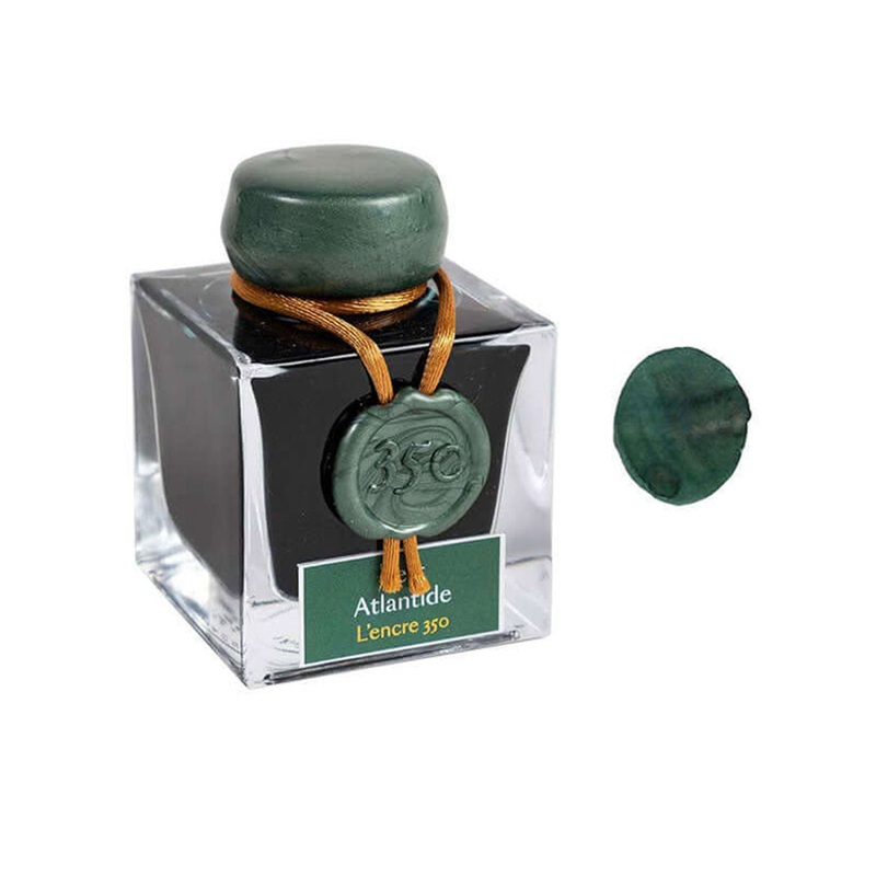 J. Herbin 350th Anniversary Ink Bottle, Vert Atlantide – 50ml