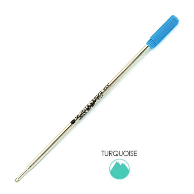 Monteverde Ball Pen Refill for Cross – Medium – Turquoise – Pack of 2