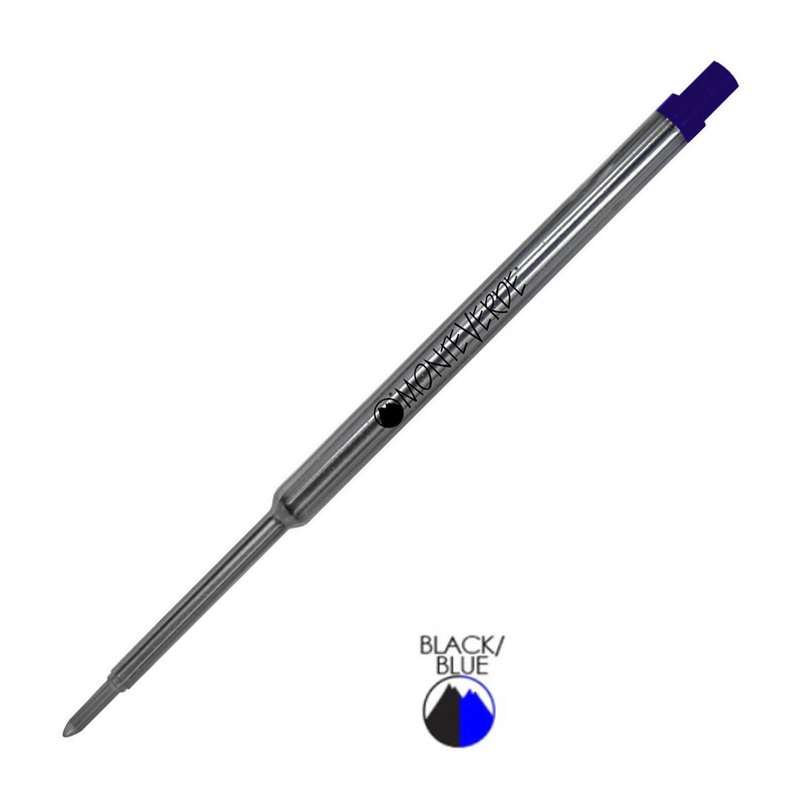 Monteverde Ball Pen Refill for Waterman – Medium – Blue Black – Pack of 2
