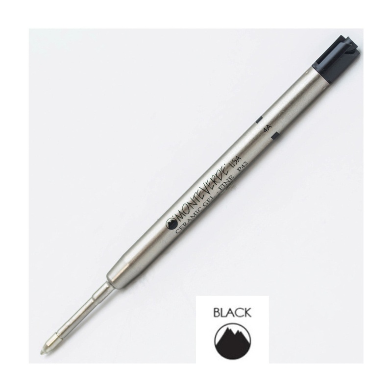 Monteverde Ceramic Gel Ball Pen Refill for Parker – Fine – Black – Pack of 2