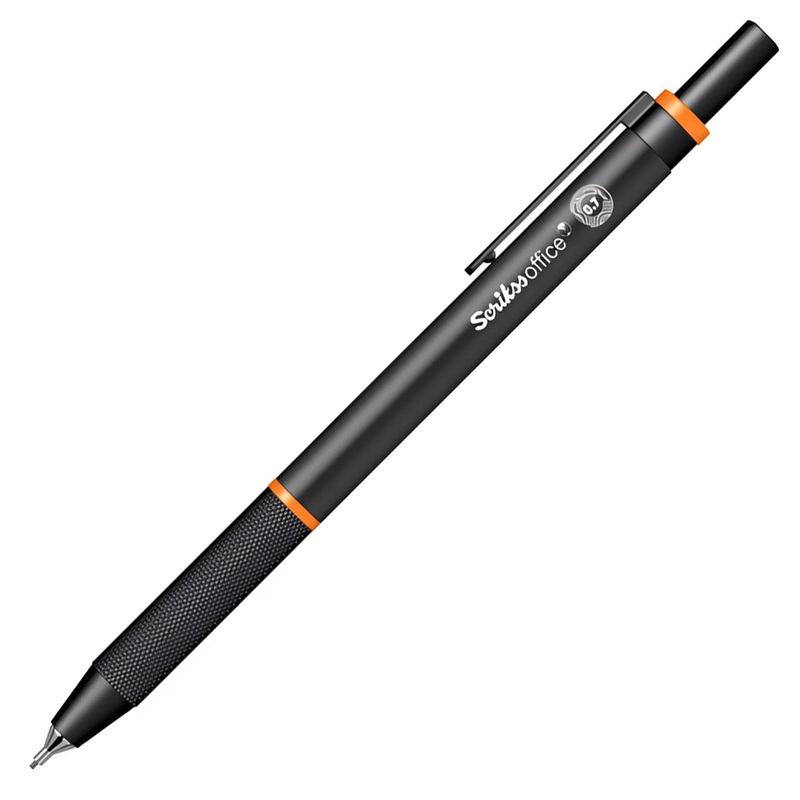 Scrikss Twist 0.7mm Mechanical Pencil – Orange Line BT