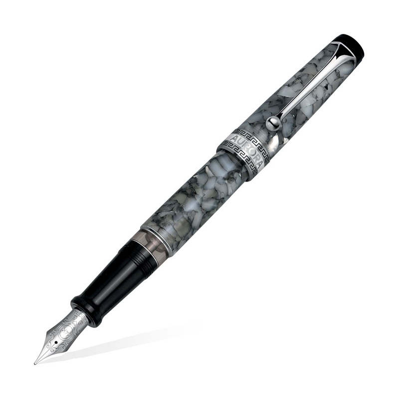 Aurora Optima Auroloide Fountain Pen – Black Pearl