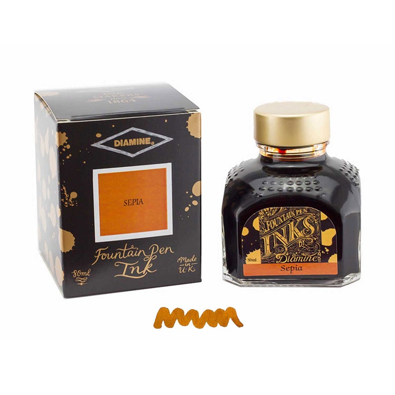 Diamine Sepia Ink Bottle – 80ml