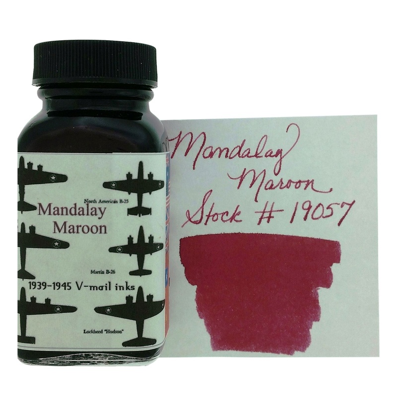 Noodler’s 19057 Vmail Mandalay Maroon Ink Bottle, Red – 88ml