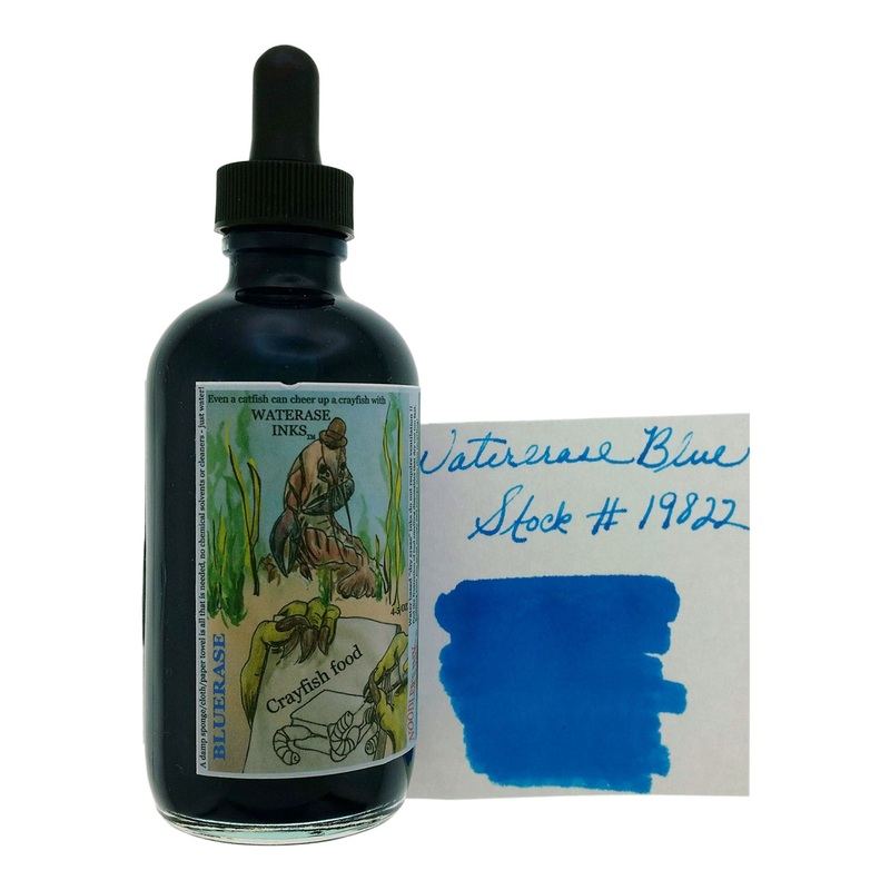 Noodler’s 19822 Blue Waterase Ink Bottle with Free Fountain Pen, Blue – 133ml