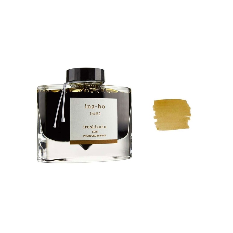 Pilot Iroshizuku Ink Bottle, Ina Ho (Golden Brown) – 50ml
