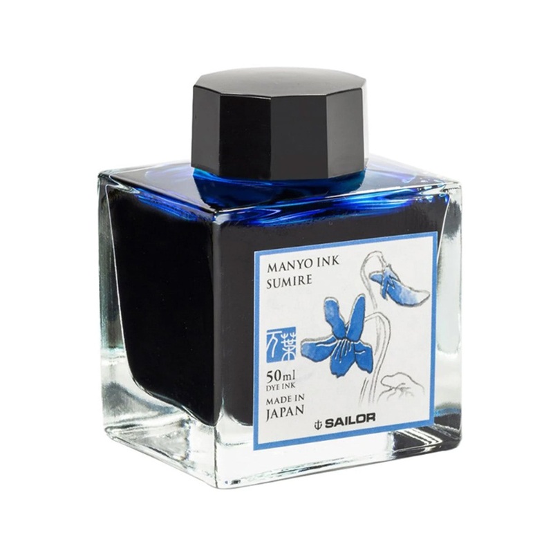 Sailor Manyo Sumire Ink Bottle, Blue – 50ml